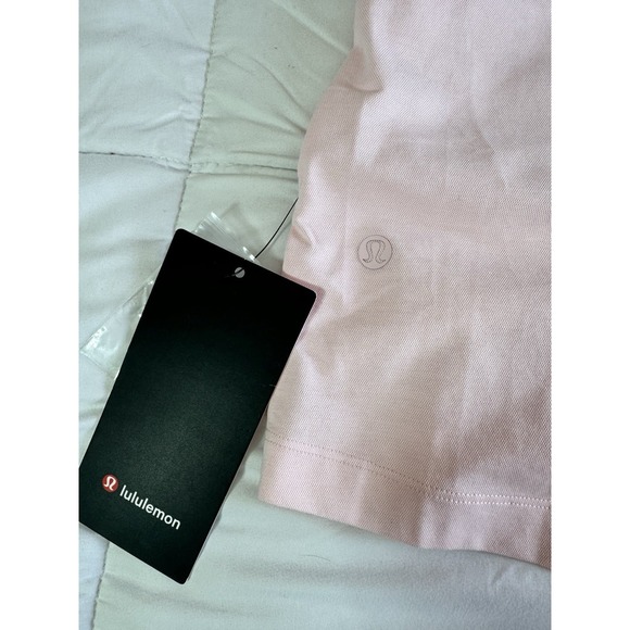 Lululemon Evolution Short Sleeve Polo Shirt Oxford Medium Strawberry Milkshake - Picture 6 of 8